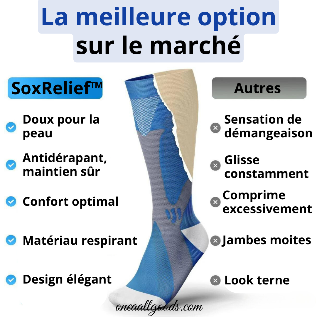 SoxRelief™  | Bas de compression anti-douleur jambes et pieds