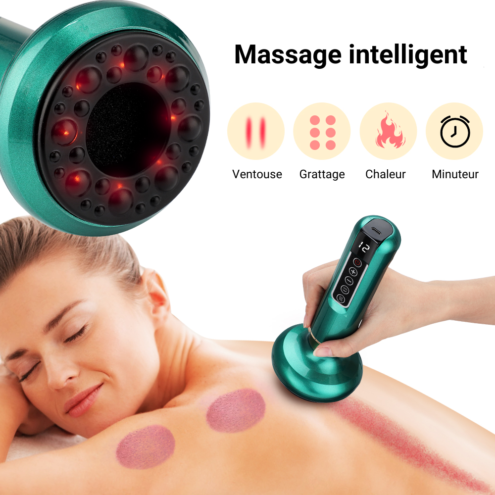 ÉclatSkin Pro - appareil de massage anti cellulite à ventouse Gua Sha