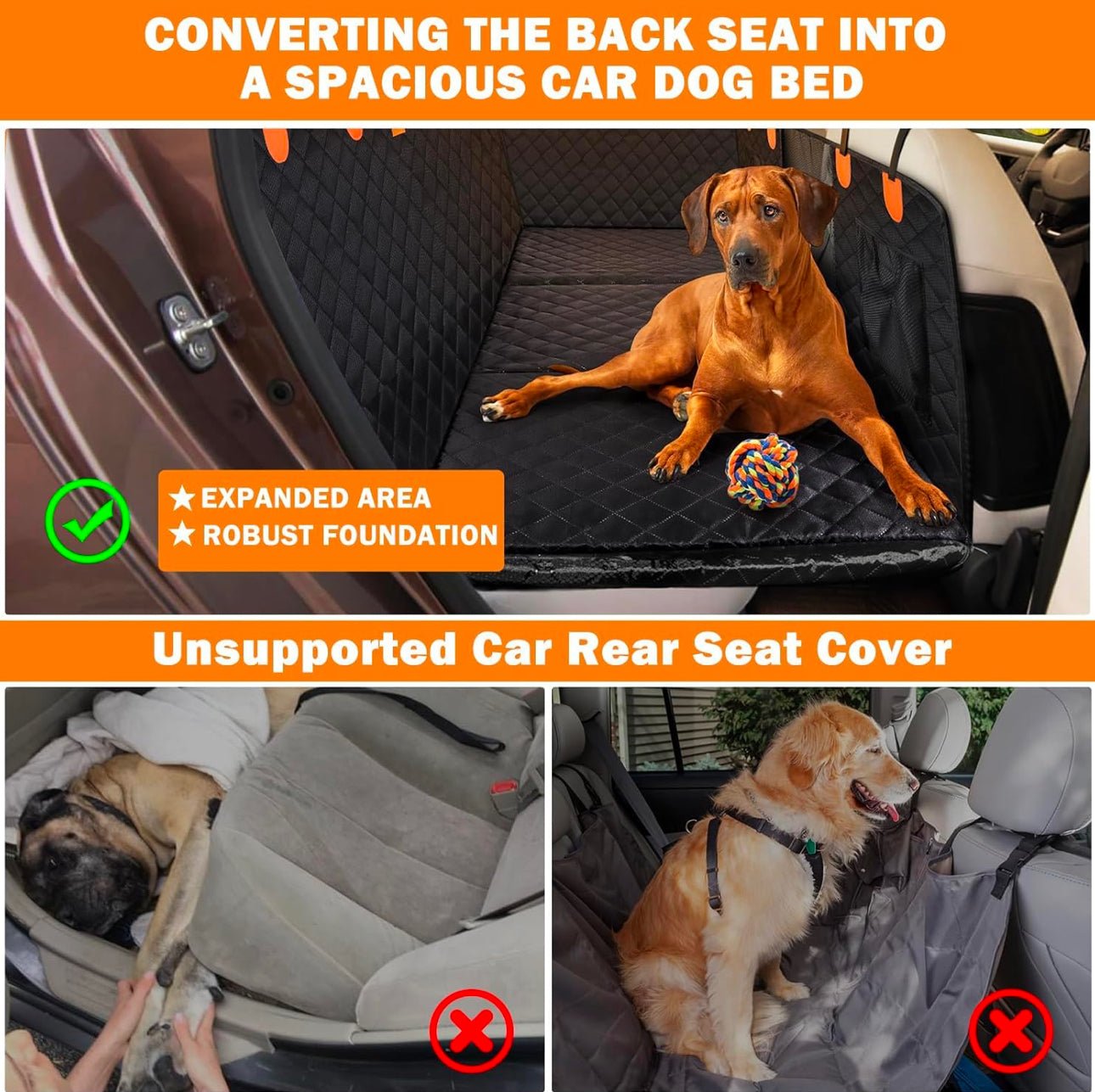 Funda para asiento de coche PetsNid - Base sólida